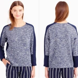 NWT J. Crew Jaspe Colorblock Sweater